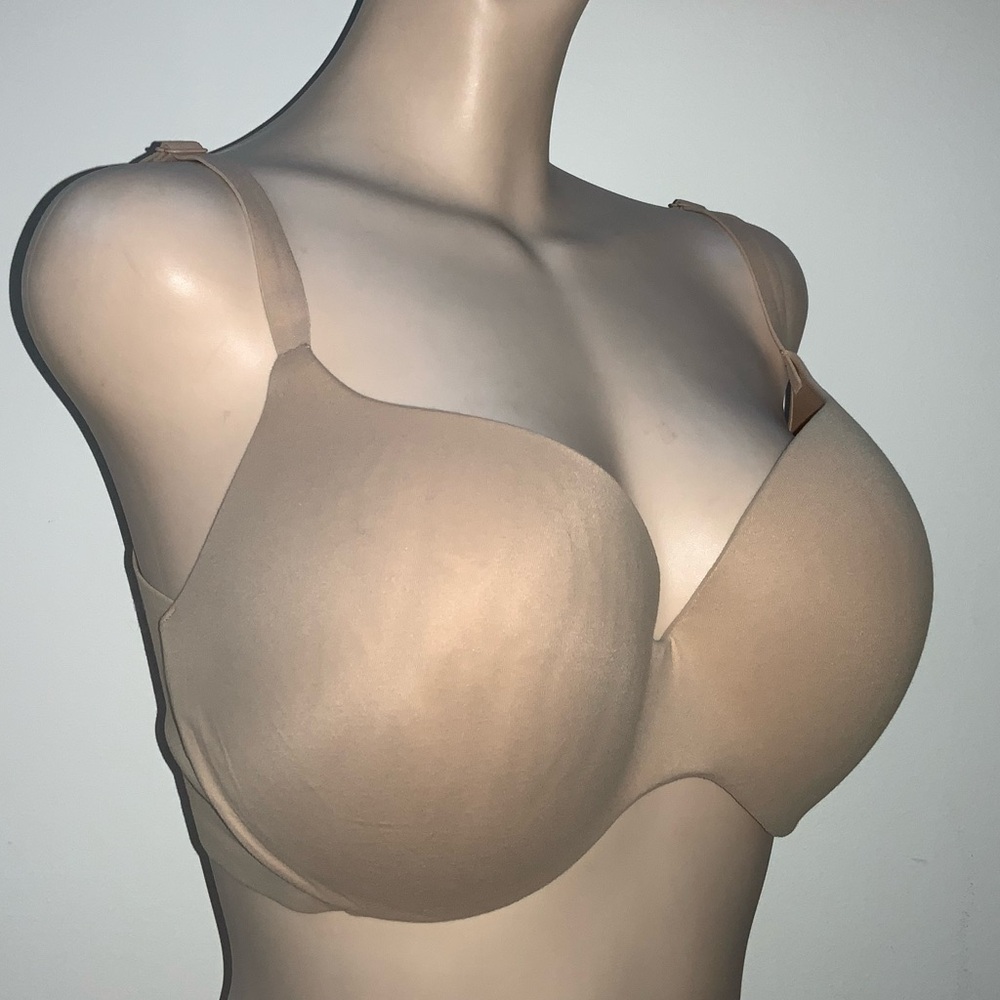 VICTORIAS SECRET Full Coverage Nude Tan Bra Racerback 34DDD - Picture 3 of 5